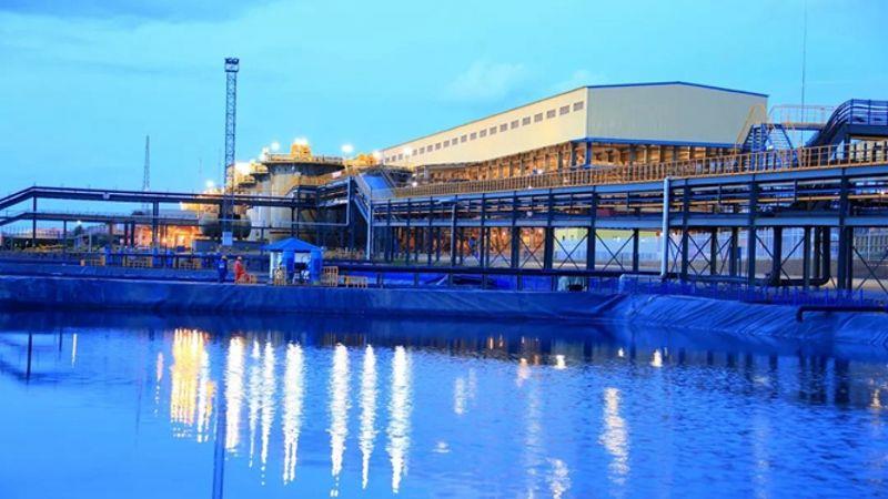 图为华刚矿业选冶厂区 图为华刚矿业选冶厂区